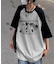 猫ミーム キャット Y2K ロゴ グラフィック ルーズ ラグラン Tシャツ