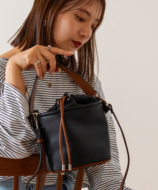 Rename 2way コンビ 巾着 トート ハンド ショルダーバッグ