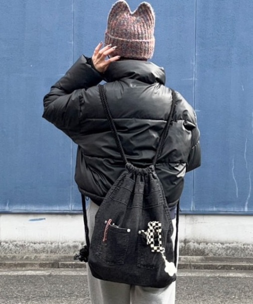 DEVICE ウォッシュ デニム ナップザック ボディバッグ