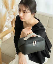 【取り外し可能ポーチ付き】【180度開く】Rename ハンドル付き メイクポーチ