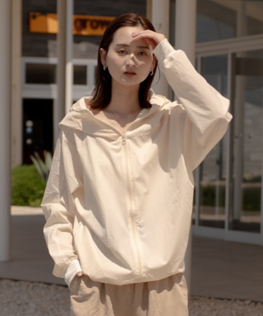 DEVICE＋ ラッシュガード ZIP パーカー