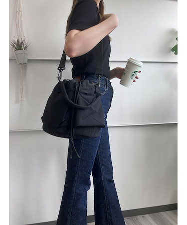 3WAY 巾着バッグ リュック ショルダー トートバッグ