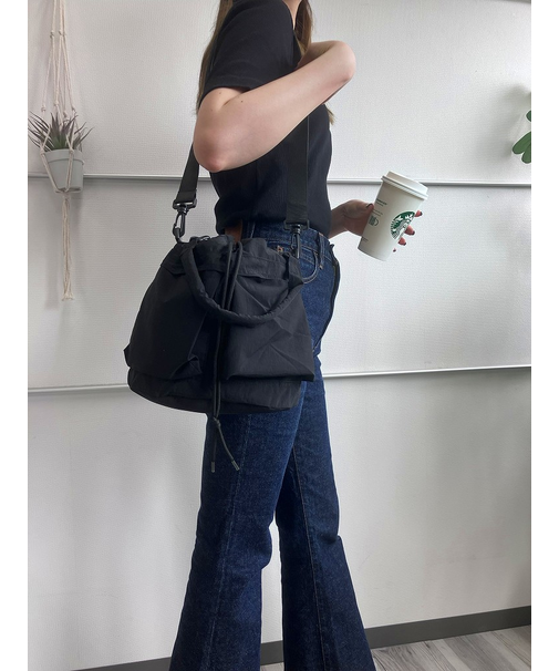 3WAY 巾着バッグ リュック ショルダー トートバッグ