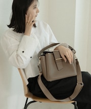 REAIMER フラップベルト カウレザー ハンド ショルダーバッグ