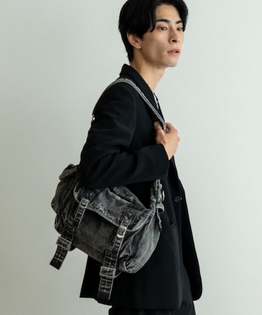 DEVICE Cargo デニムショルダーバッグ