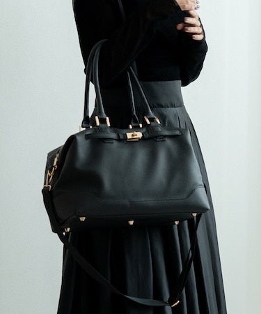 REAIMER（リエメ）ベルト デザイン 2way ボストン トート バッグ