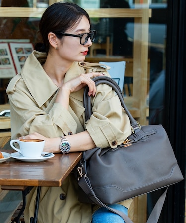 REAIMER(リエメ)ベルト デザイン 2way ボストン トート バッグ