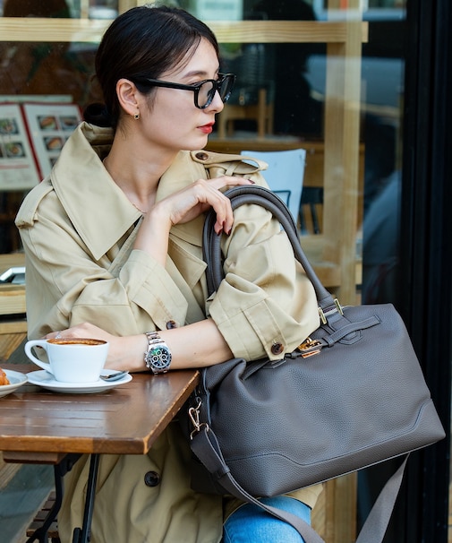 REAIMER(リエメ)ベルト デザイン 2way ボストン トート バッグ