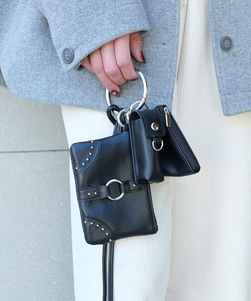 DEVICE GAL 3パーツスタッズカスタムポーチストラップ リップケース付き