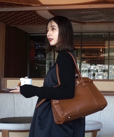 【インフルエンサーmikuさんコラボ】REAIMER（リエメ）ベルト デザイン ボストンバッグ