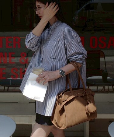 【インフルエンサーmikuさんコラボ】REAIMER（リエメ）ベルト デザイン ボストンバッグ