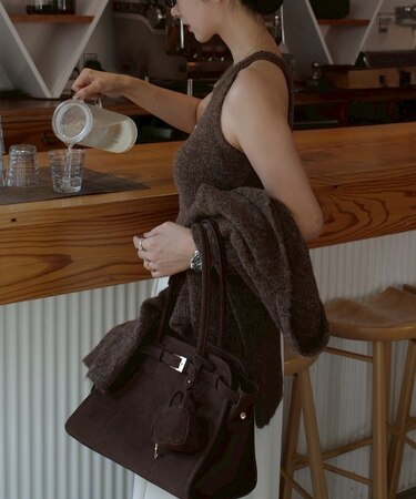 【インフルエンサーmikuさんコラボ】REAIMER（リエメ）ベルト デザイン ボストンバッグ