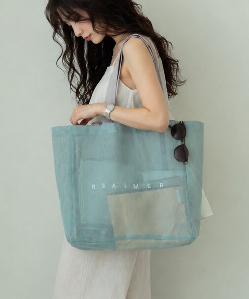 【インフルエンサーさっぴさんコラボ】REAIMER(リエメ)エアリーメッシュ 2way BIG トートバッグ