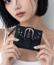 DEVICE メタルバックル スタッズ ウォレット