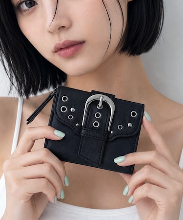 DEVICE メタルバックル スタッズ ウォレット