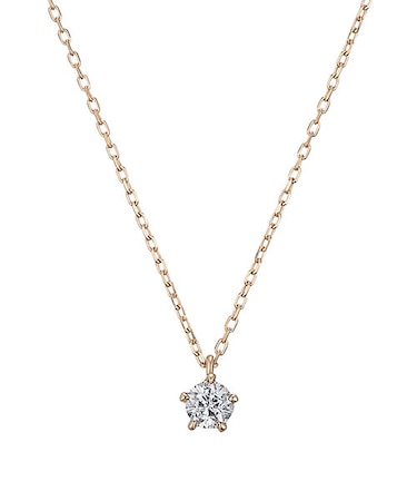 K18PG ダイヤモンド ネックレス＜Wish upon a starカード＞