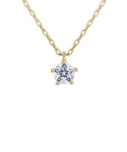 K18YG ダイヤモンド ネックレス＜Wish upon a starカード＞