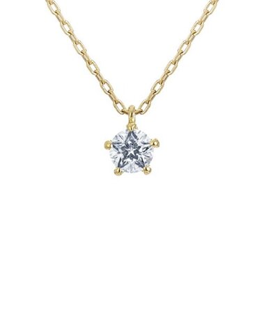 K18YG ダイヤモンド ネックレス＜Wish upon a starカード＞