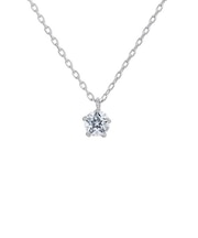 K18WG ダイヤモンド ネックレス＜Wish upon a starカード＞