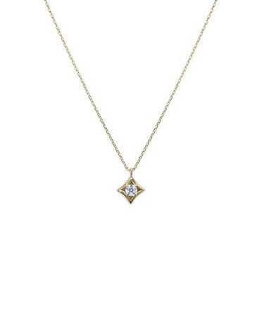 K10YG ダイヤモンド ネックレス＜Wish upon a starカード＞