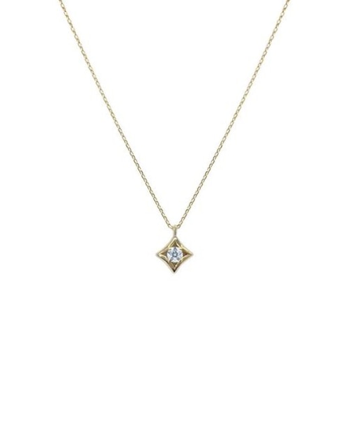 K10YG ダイヤモンド ネックレス＜Wish upon a starカード＞