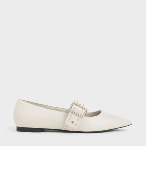 【再入荷】スタッズメリージェーン バレリーナフラット / Studded Mary Jane Ballerina Flats