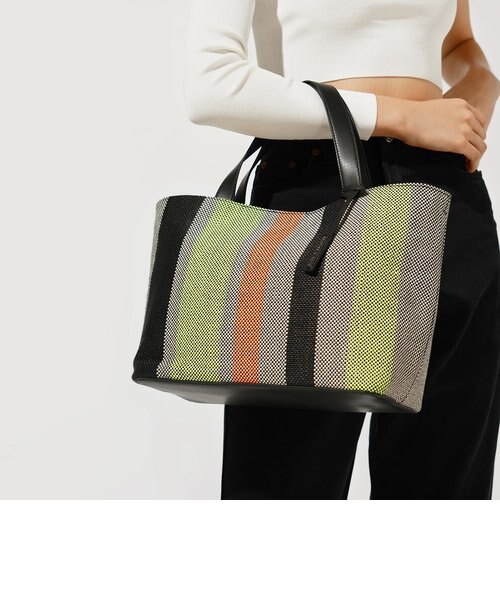 ラージケージド キャンバストートバッグ / Large Caged Canvas Tote