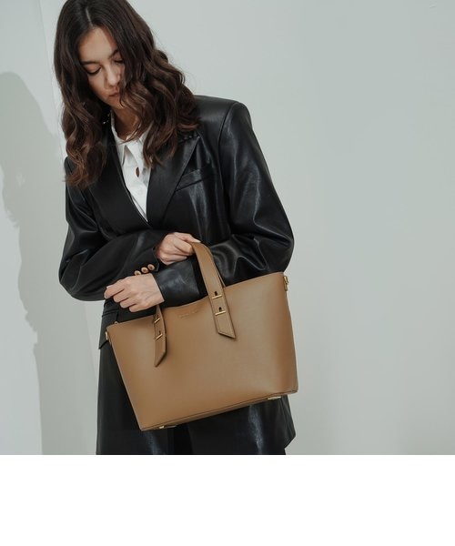 Cider◆ダブルハンドル◆ストロー◆トートバッグ[送料込] CHARLES & KEITH JAPAN | 洗練されたルックが魅力のトートバッグ
