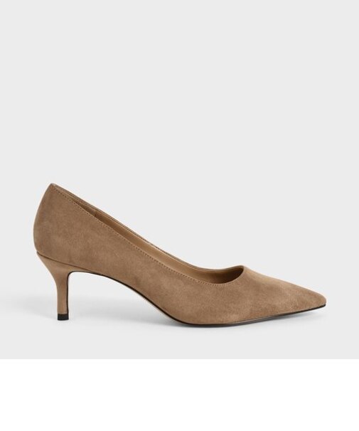 テクスチャードポインテッドトゥ パンプス / Textured Pointed Toe Pumps