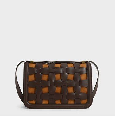 ウェーブディテール ショルダーバッグ / Weave Detail Shoulder Bag