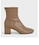 ステッチトリム ブロックヒールアンクルブーツ / Stitch-Trim Block Heel Ankle Boots