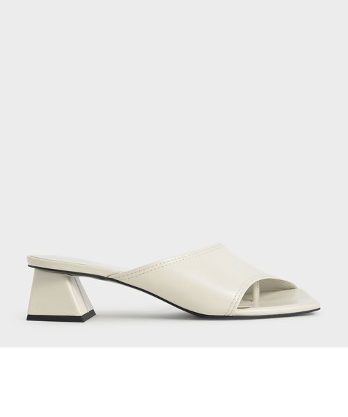 アシンメトリック スクエアトゥミュール / Asymmetric Square Toe