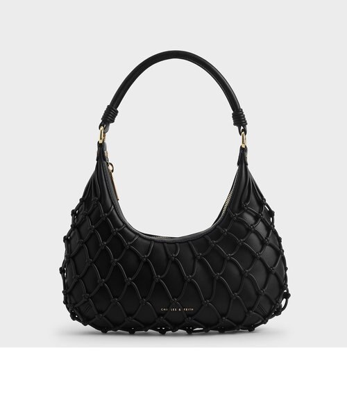 ネテッド レザーショルダーバッグ / Netted Leather Shoulder
