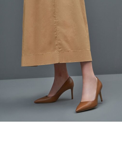 ポインテッドトゥ スティレットパンプス 【再入荷】