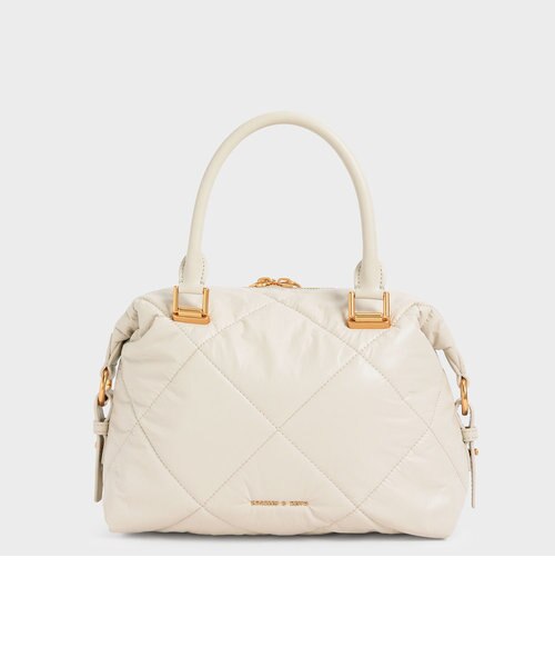 パフィーキルテッド トートバッグ / Puffy Quilted Tote Bag