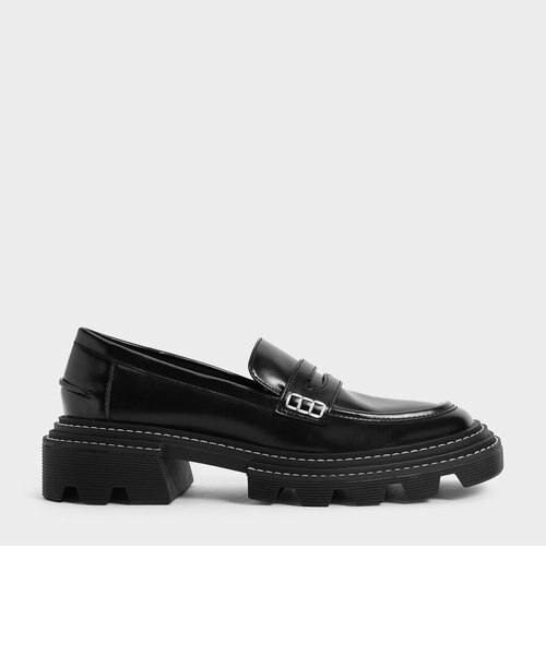 ペルリーネ チャンキーペニーローファーCHARLES & KEITH ペルリーネ チャンキーペニーローファー / Perline Chunky Penny