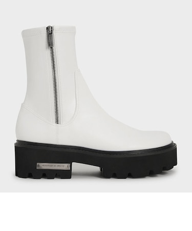 サイドジップ アンクルブーツ / Side-Zip Ankle Boots