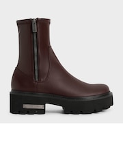 サイドジップ アンクルブーツ / Side-Zip Ankle Boots