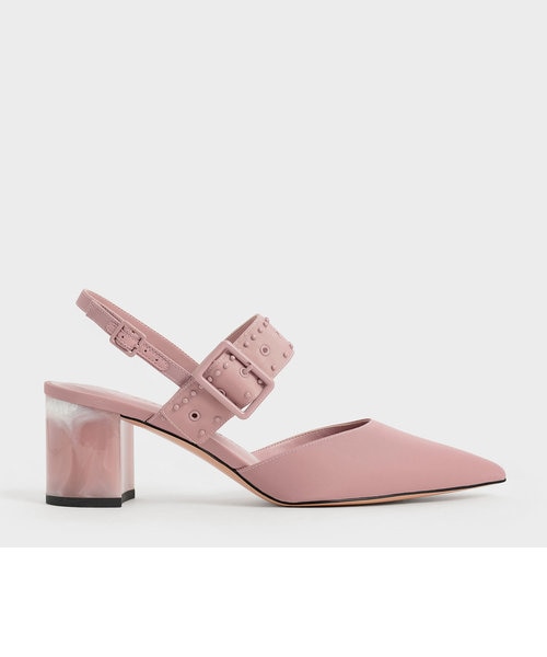 JENNIFER CHAMANDI スリングバックシューズ ホワイト×ブラック Jennifer Chamandi レディース | NET-A-PORTER