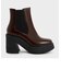 オデットパテントレザー チェルシープラットフォームブーツ / Odette Patent Leather Chelsea Platform Boots