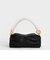 ビーズドハンドル ルーシュドショルダーバッグ / Beaded Handle Ruched Shoulder Bag