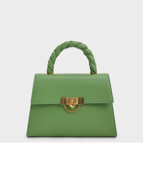 タルーラ ブレーデッドハンドルトラペーズバッグ / Tallulah