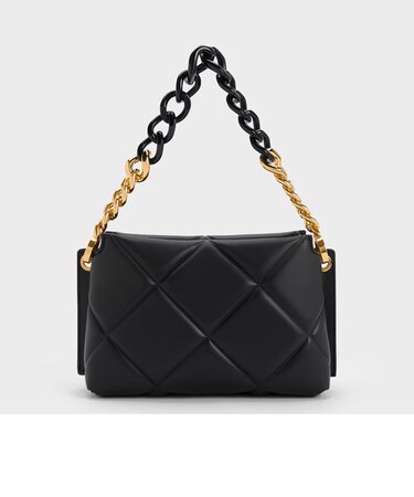 Danika ダニカ チャンキーチェーンパッドバッグ 