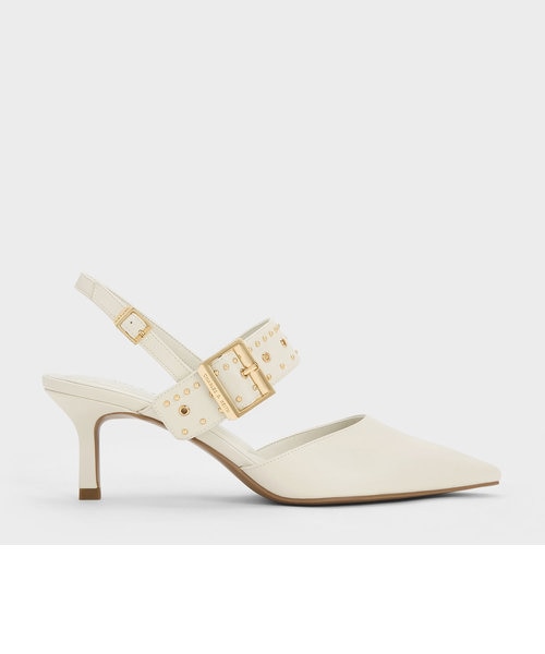 チャールズアンドキース　Sepphe セフェ スタッズストラップパンプス CHARLES ＆ KEITH パンプス Sepphe セフェ スタッズストラップ