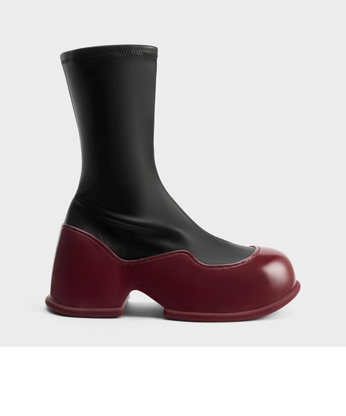 ピクシーパテントカーフブーツ Charles＆Keith Pixie ピクシー パテントカーフブーツ ｜チャールズ＆キースの通販