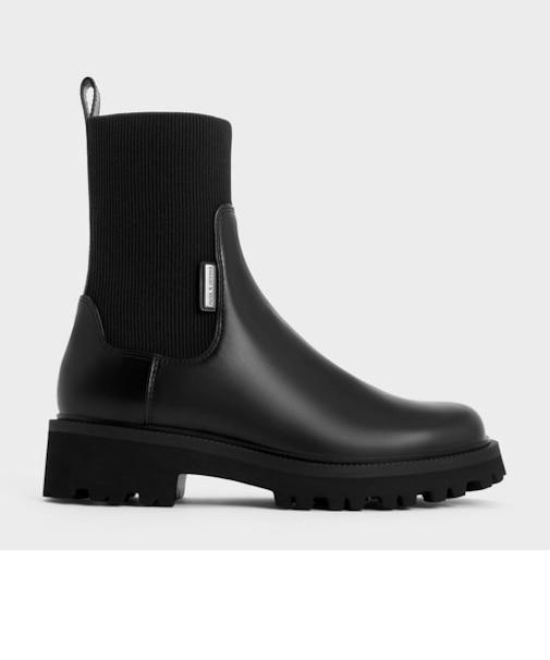 ニットソックス リッジッドソールチェルシーブーツ 