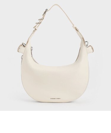 Saskia サスキア クレセントホーボーバッグ 