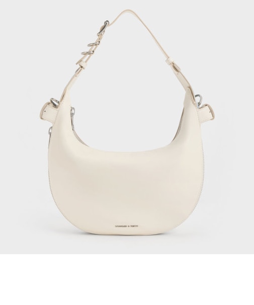 Saskia サスキア クレセントホーボーバッグ 