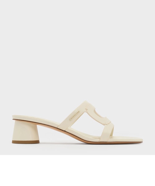 カットアウト シリンダーヒールミュール ｜チャールズ＆キースの通販