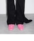Loey ローイー テキスチャーボウフラットミュール 